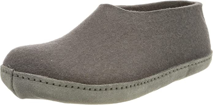 HAFLINGER Emils Slipper Asphalt GRAY Arch Support US 5 EU 36