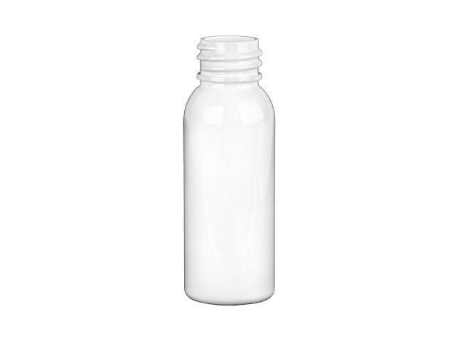 1 oz White Plastic Round Cosmo Bullet Bottles - 23