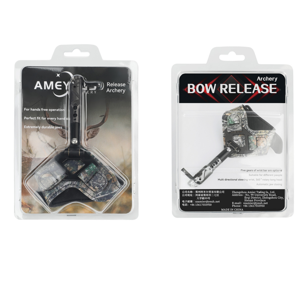 Compound Bow Wrist Release Aids Adjustable Trigger Strap Caliper Archery Hunting