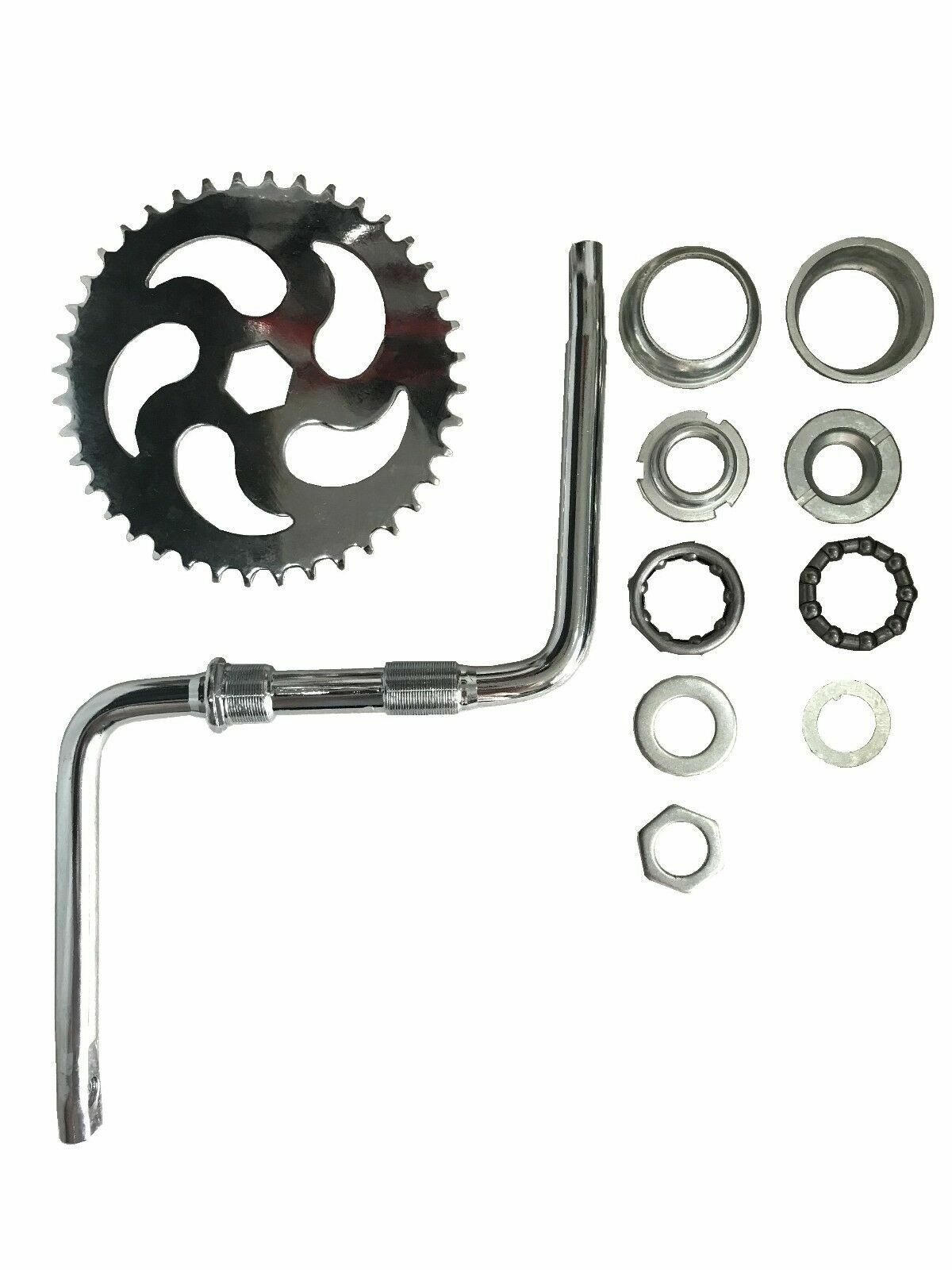 CDHPOWER 2'' Cup Wide Pedal Crank Kit One-Piece Crank-2 Stroke Motorized Bicycle