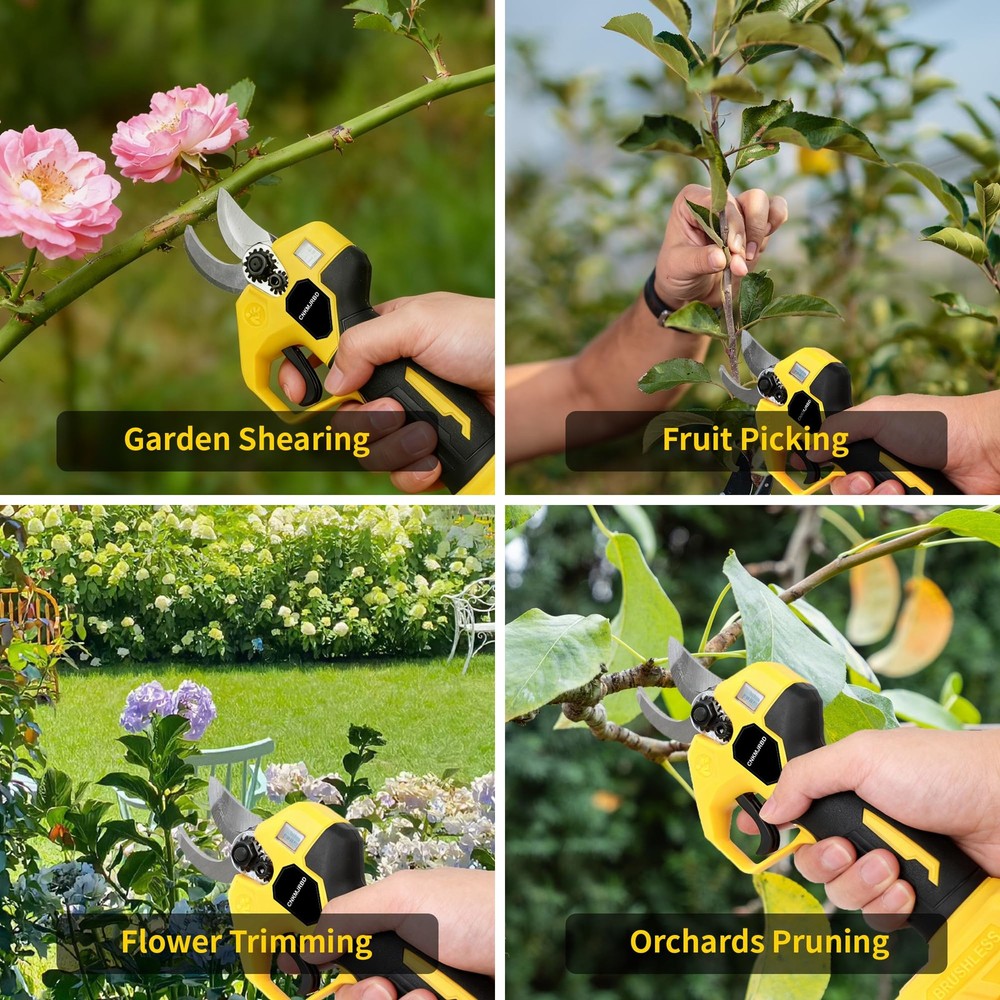 Pruning Shears Compatible with Dewalt 20V Battery, Brushless Cordless Pruning...