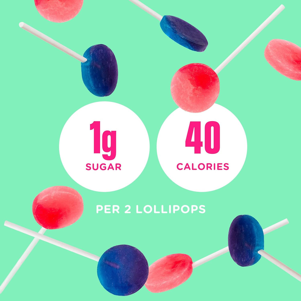 Lollipops 3oz Blue Raspberry & Watermelon Flavors Hard Candy with