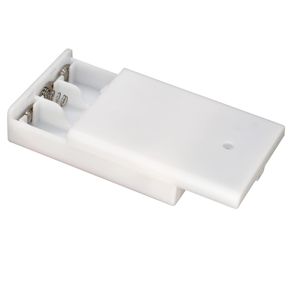 3 AA Battery Holder Case with On/Off Switch and USB Port, 2-Pack
