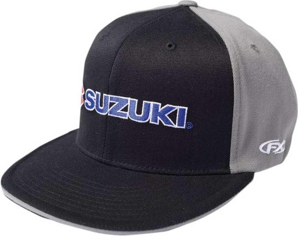 Factory Effex Suzuki Flexfit Hat Black/Gray/Blue SM/MD
