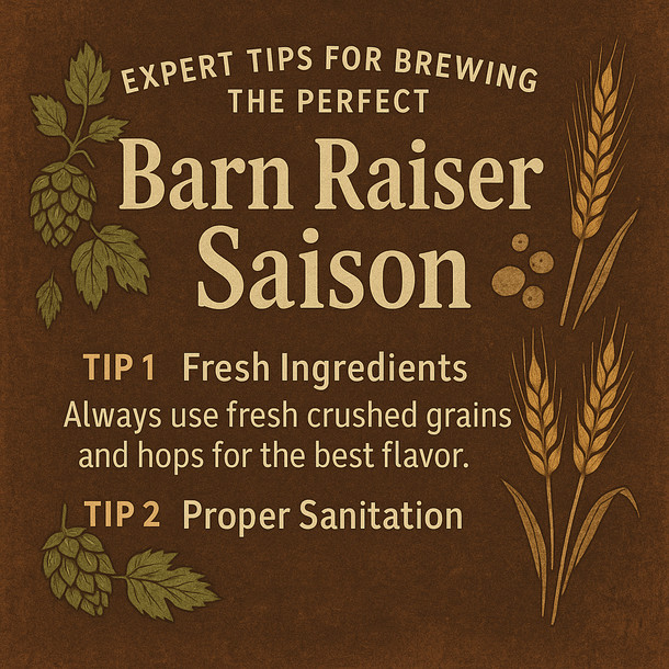 Label Peelers Barn Raiser Saison Beer Kit