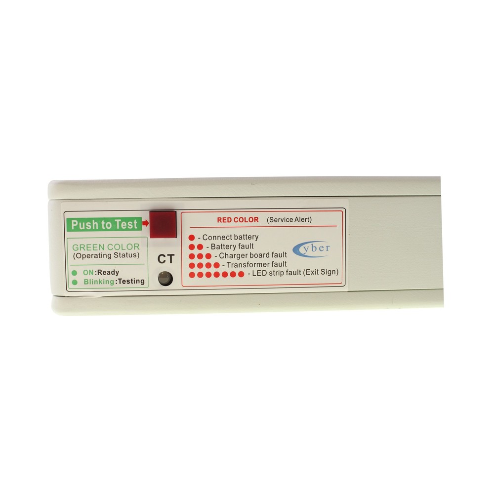 PHILIPS CHLORIDE ER55LD3WR EMERGENCY EXIT SIGN, RED, BATTERY, BACKUP, 120/277