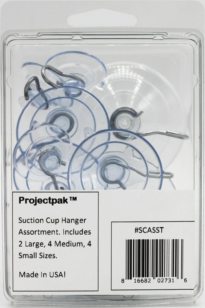 Suction Cup Hooks Combo Pack, 10 Pack, Powerful Window Hanging Suction Cups