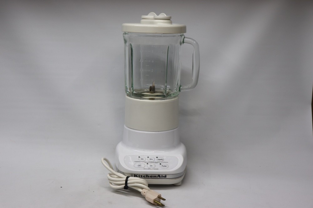 KitchenAid KSB3WH Blender 40oz Cup Glass Pitcher White