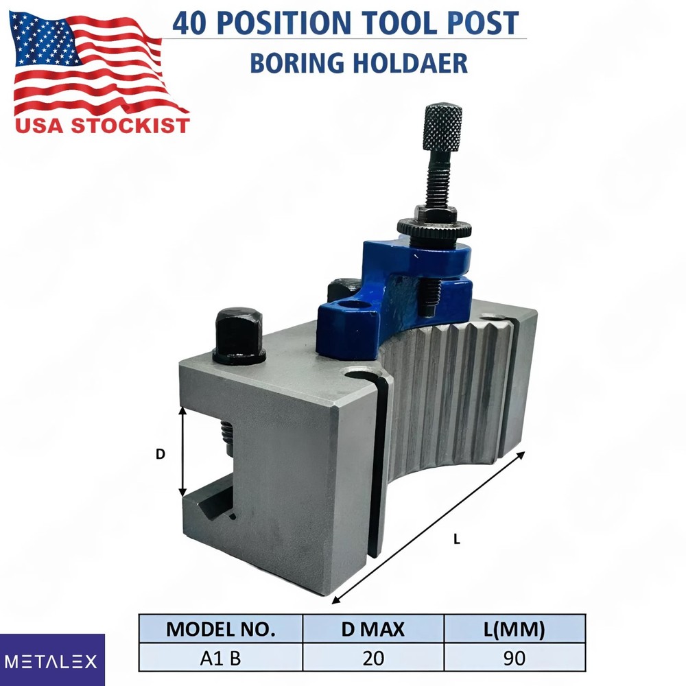 40 Position Quick Change Tool Post A1 Multifix Size With AD2090 AB2090 Holder US