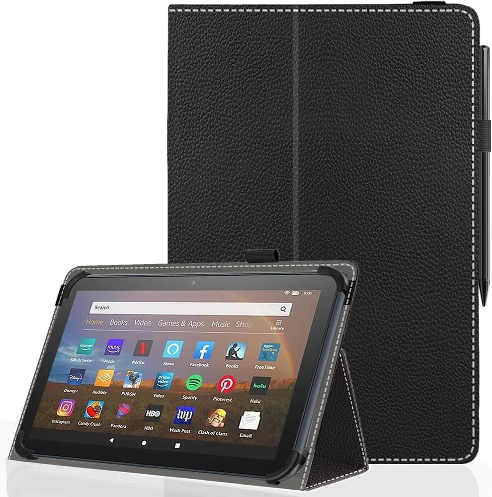 11 12 Inch Android Tablet Case,Slim Folding Stand Cover for 10.9" 11" Back