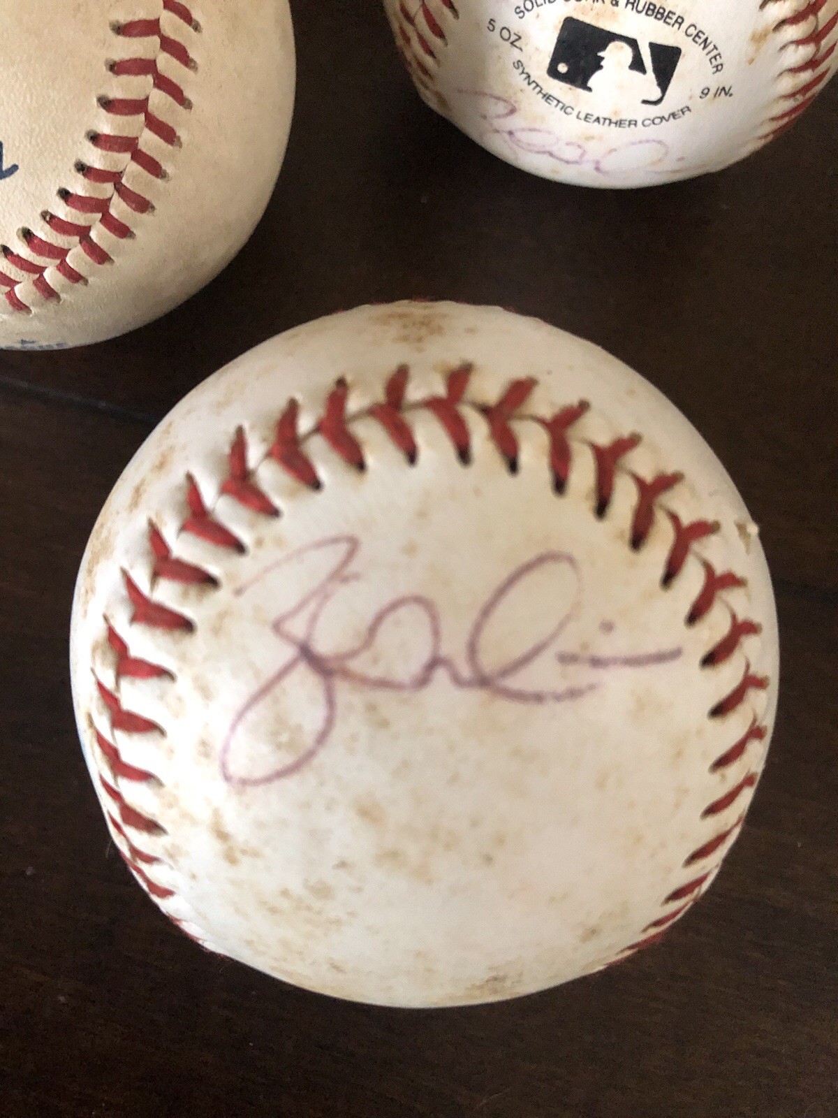 Collection Of 5 Contains Several Autographed And League-stamped Baseballs