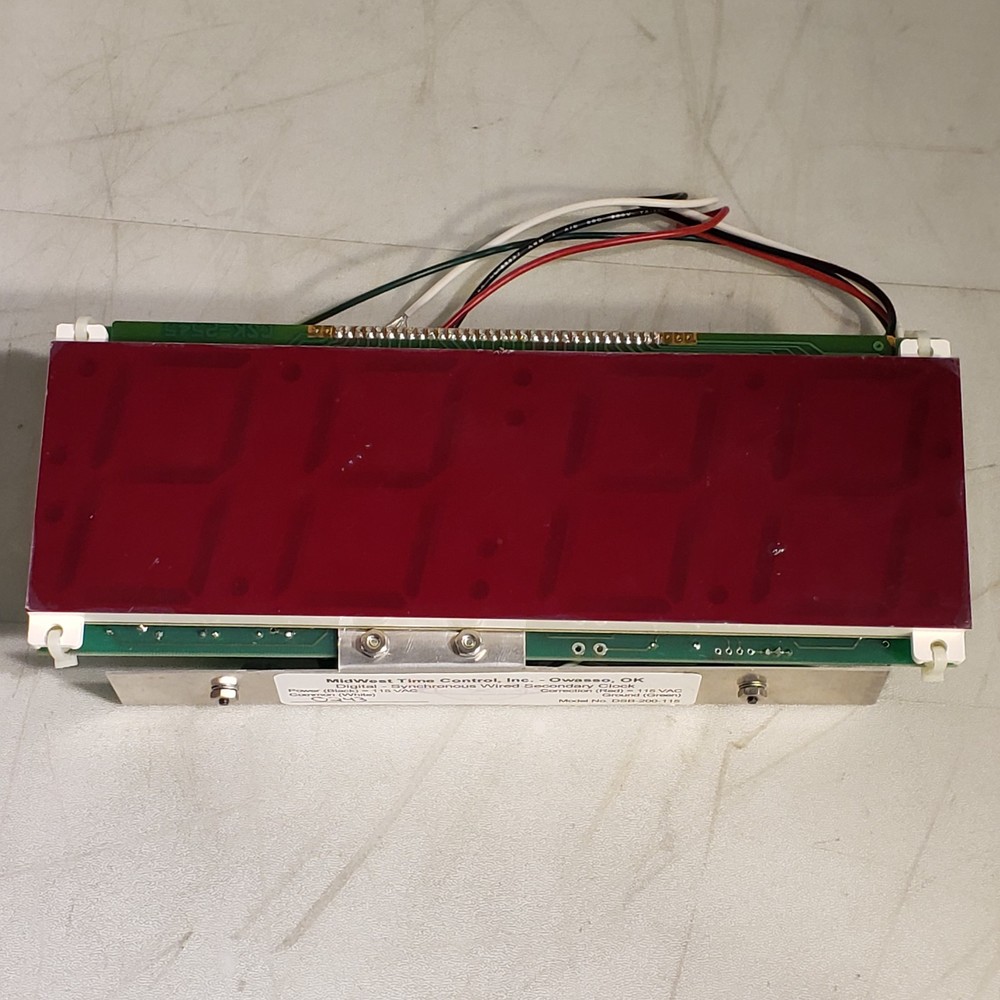 MidWest Time Control DSB-200-115 Digital Synchronous Wired Secondary Clock