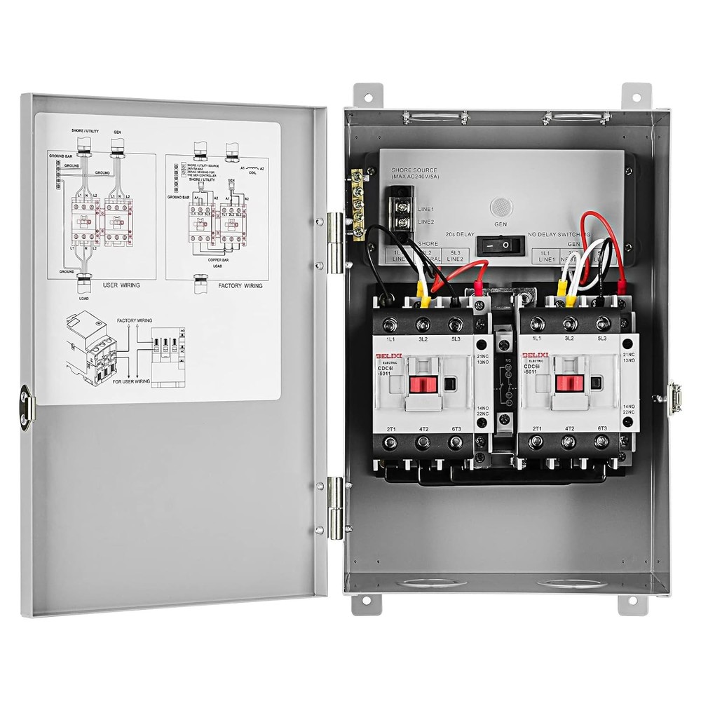 RV Transfer Switch, Automatic Transfer Switch 50 Amp Applied to RV, Speedboat...