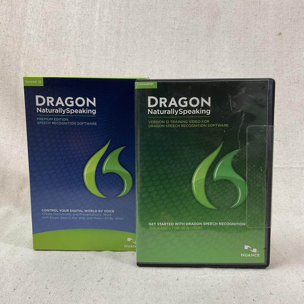 Nuance Dragon NaturallySpeaking 12 Premium Speech Recognition Software DVD