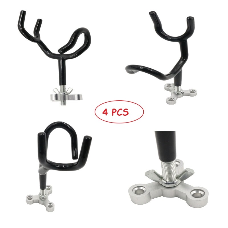 4 PCS Newly Sure Grip Steel 20 Degree Angle Rod Holder Fishing Boat Rod Pod