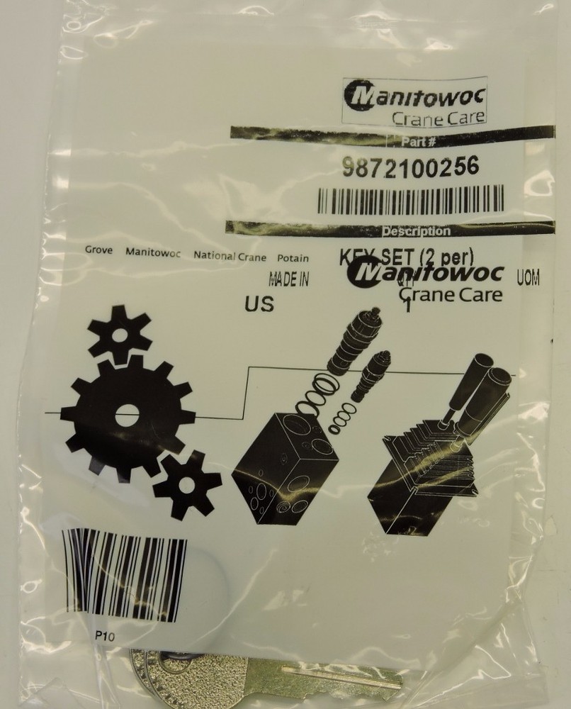 Manitowoc 9872100256 Key Set (Pair) NEW