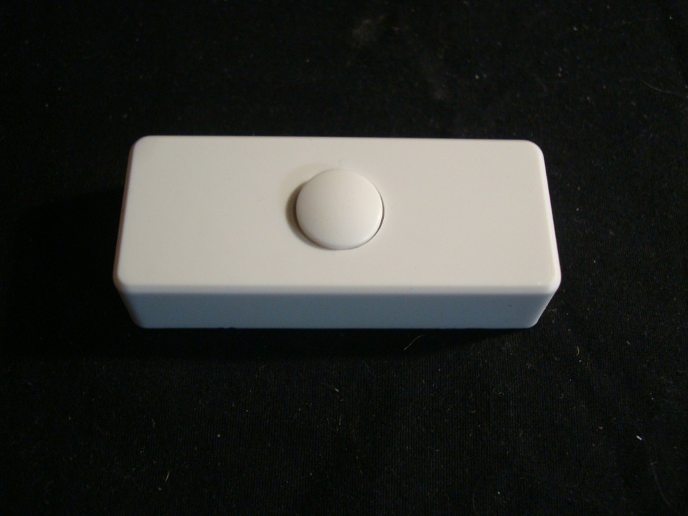 White Wireless Doorbell Push Button