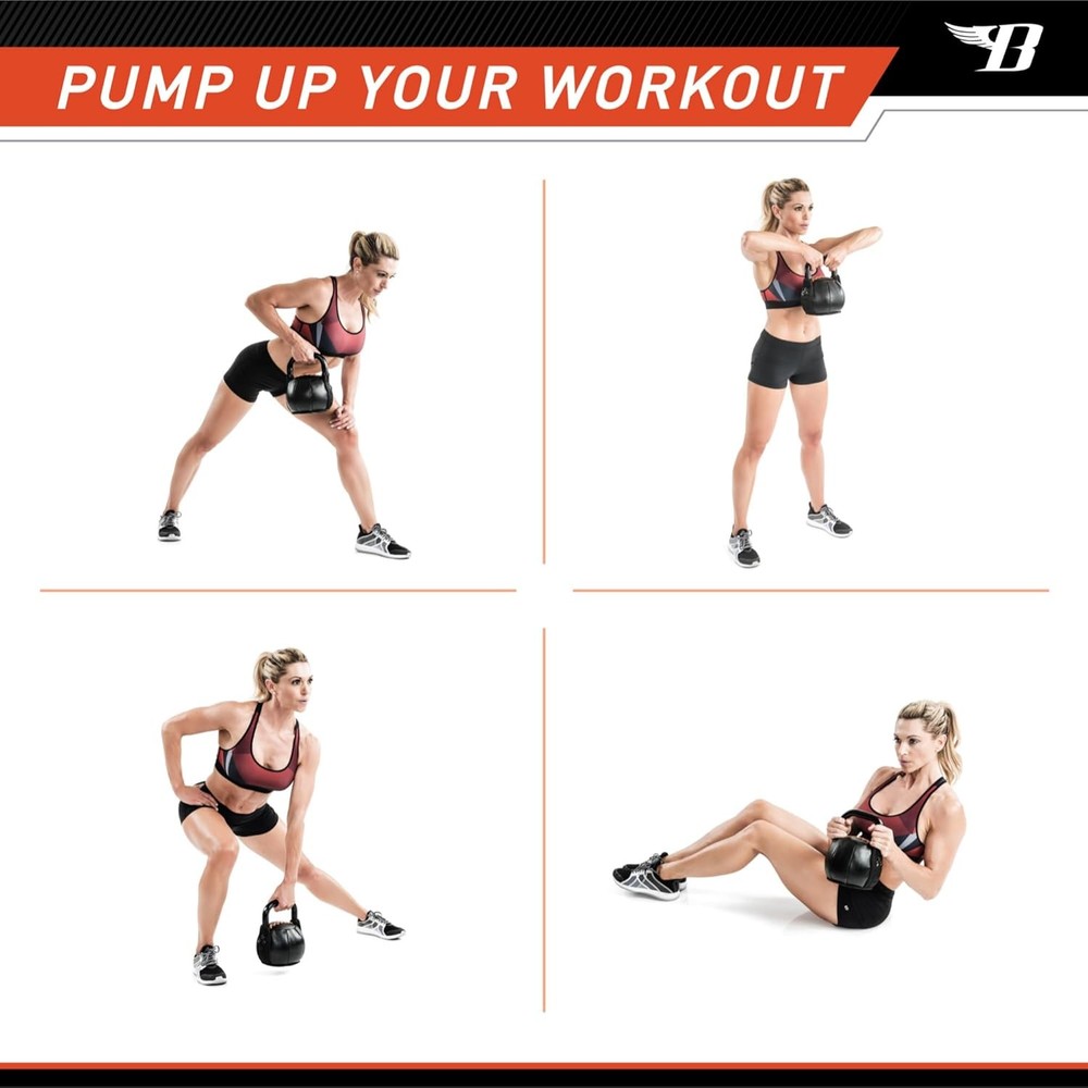 by Kim Lyons Soft Kettlebell W/ Handle Soft Weight Strength Training