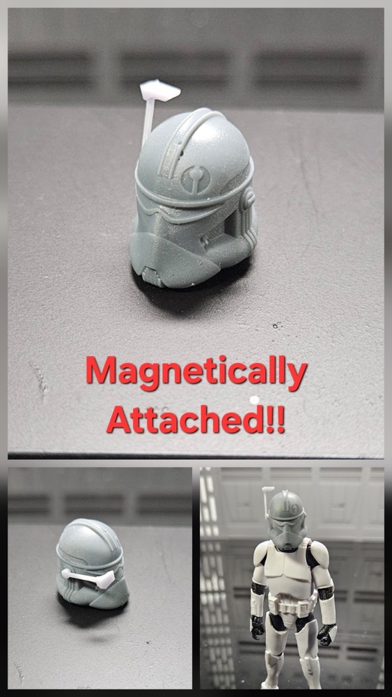 Star Wars 3.75 1/18 3D Printed accessories Clone Assassin BARC Helmets