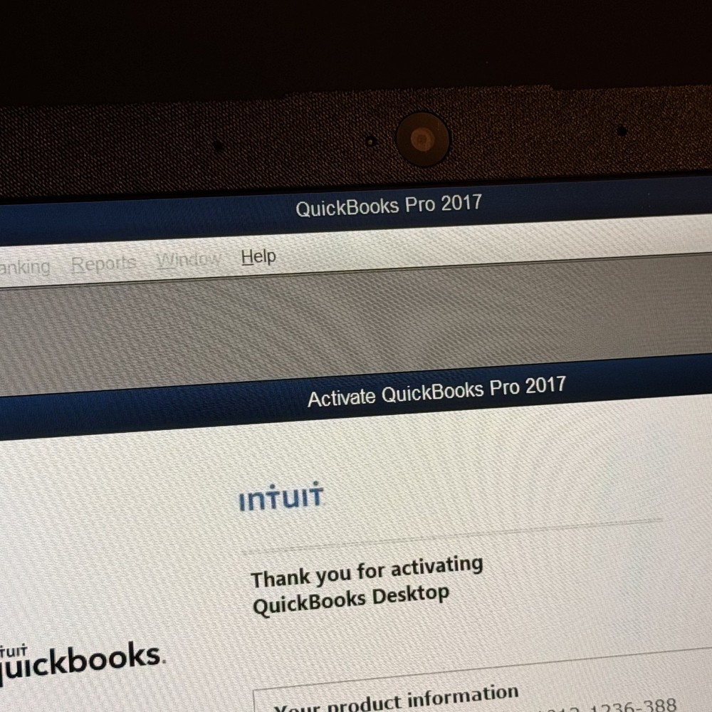 Quickbooks Desktop Pro 2017 Windows w/VALIDATI0N CODE -NO SUBSCRIPT10N- TESTED