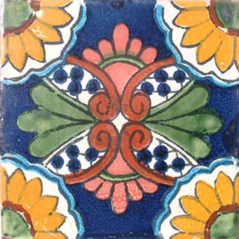#C037 MEXICAN CERAMIC HANDMADE TALAVERA TILE SETS