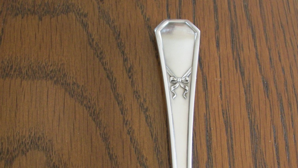 Holmes & Edwards Silver Plate Monogram QLB Cold Meat Serving Fork