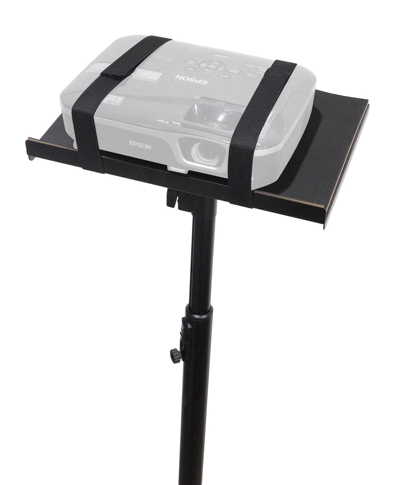 Rockville RLF2 BLACK 10 Foot Solid Base Speaker/Lighting/Projector DJ Stand+Bag