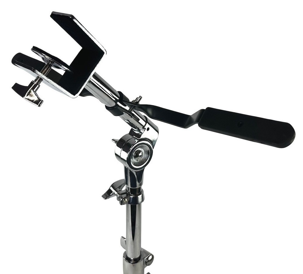Zenison Bongo Drum Stand - Heavy Duty Chrome Double Braced Adjustable Percussion