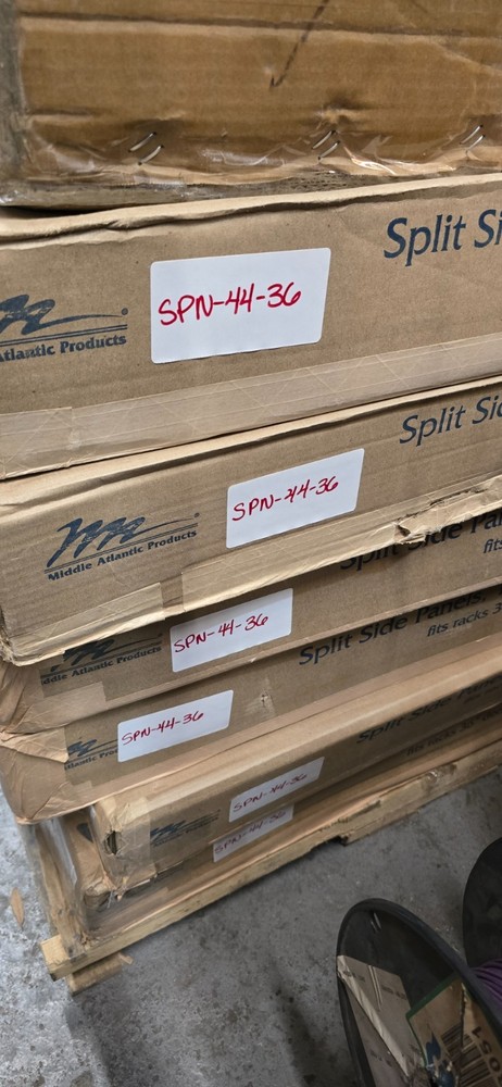 Middle Atlantic Products Split Side Panels 36" Deep 1 Pair (4pc Set) SPN-44-36