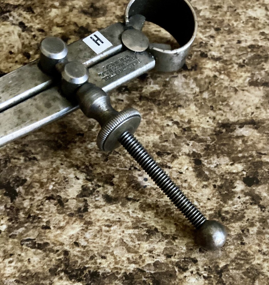 VINTAGE STARRETT FLAT LEG INSIDE CALIPER RANGE 4 INCH U.S.A