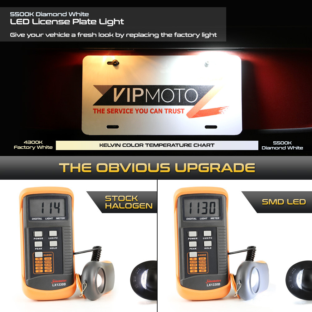 SMD LED License Plate Lights Tag Lamps Housing 83-11 Ford Ranger Bronco Explorer