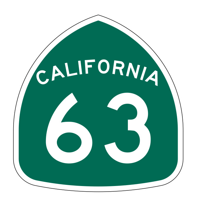 California State Route 63 Sticker Decal