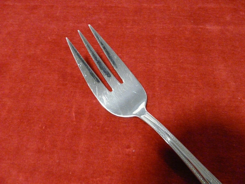 Serving Set Cold Meat Fork Scalloped Serving Spoon Heritage Mint FONTENAY