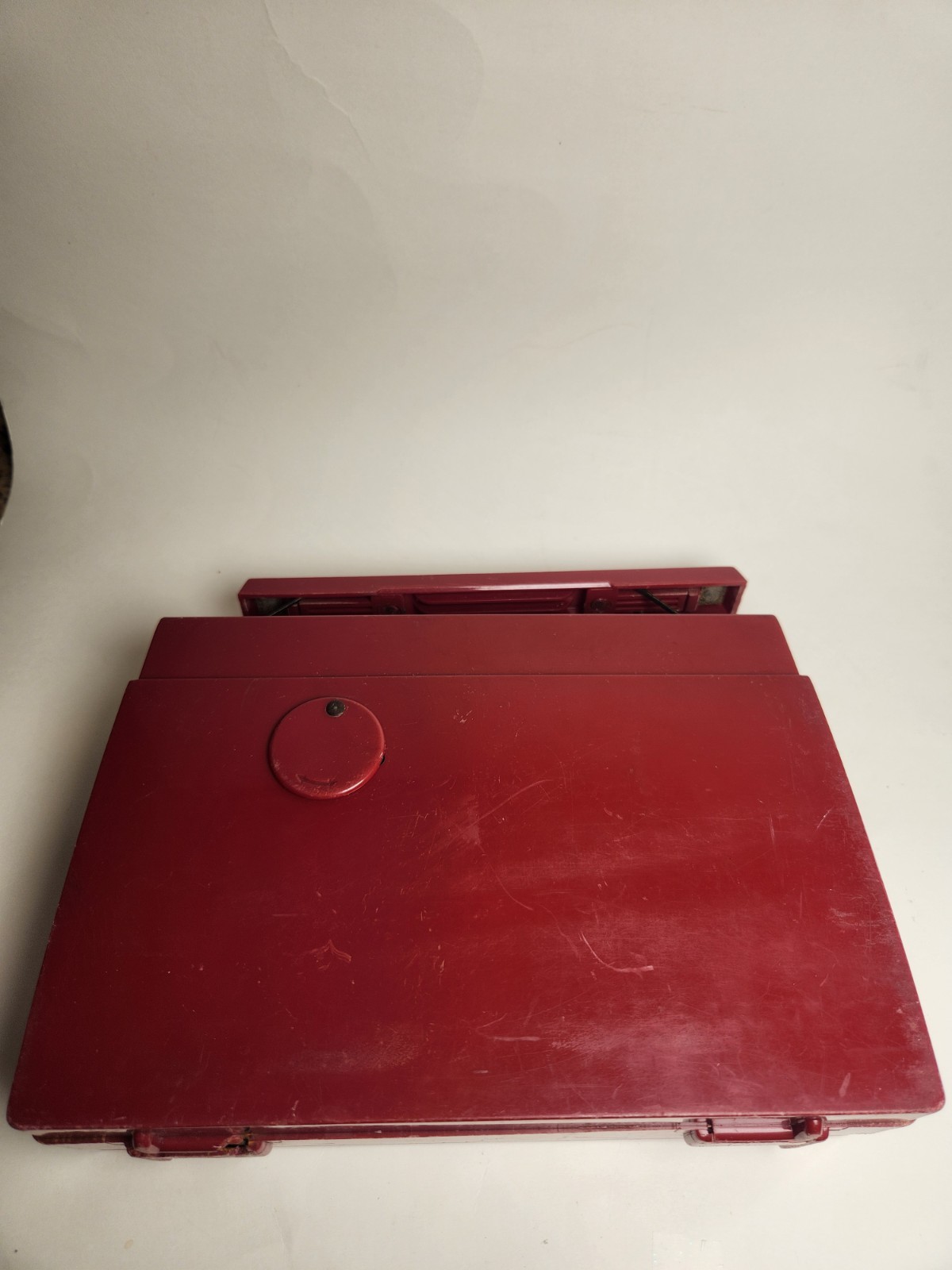 Vintage Westinghouse H409P4 Red Portable Tube Radio Mid Century Atomic Retro