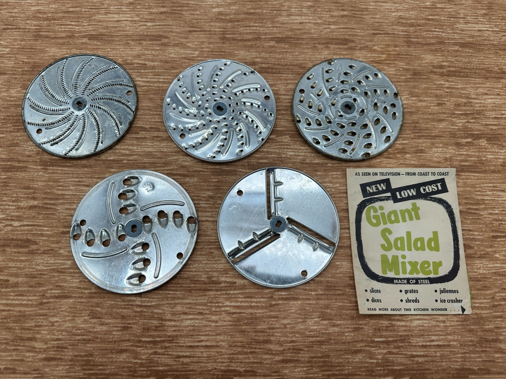 Replacement Mouli Salad Maker Blades, NOT A SET, PER EACH, U PICK. 1, 2, 3, 4, 5