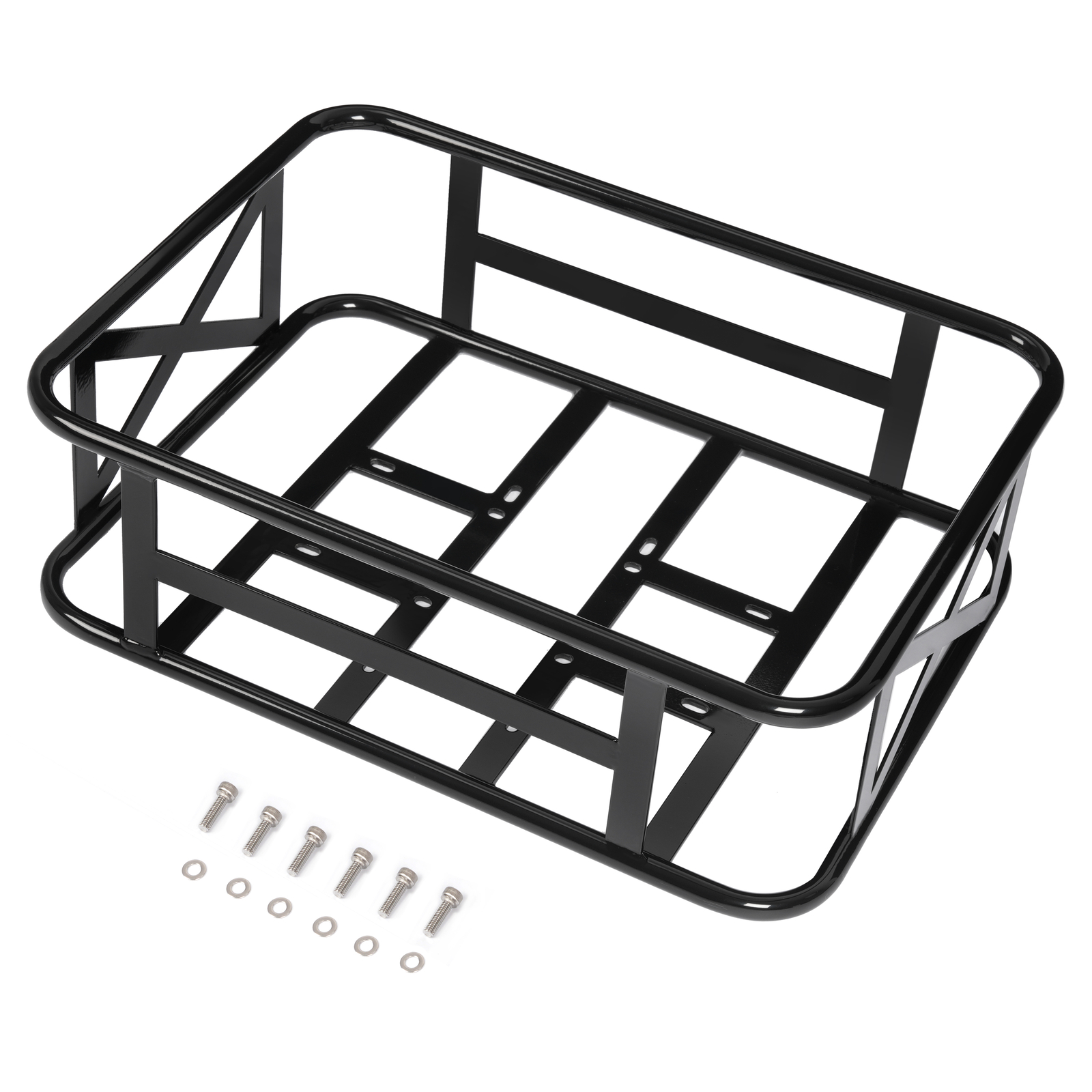 Electric Bike Rear Basket Rear Mount Bicycle Storage Basket for Most Bikes