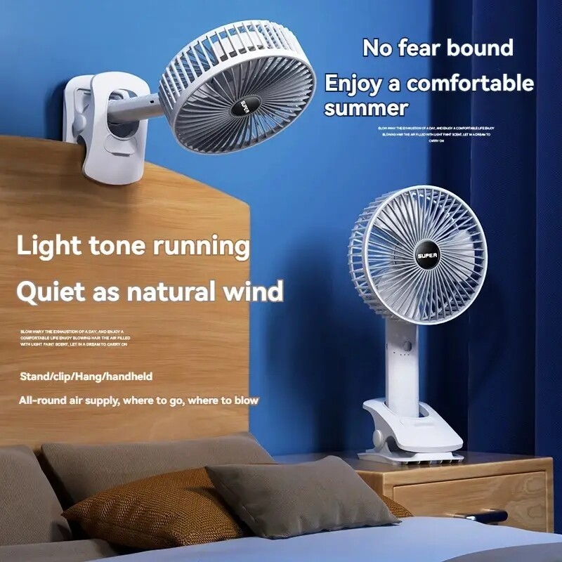 Portable multi-function fan Small personal cooler USB charging handheld fan