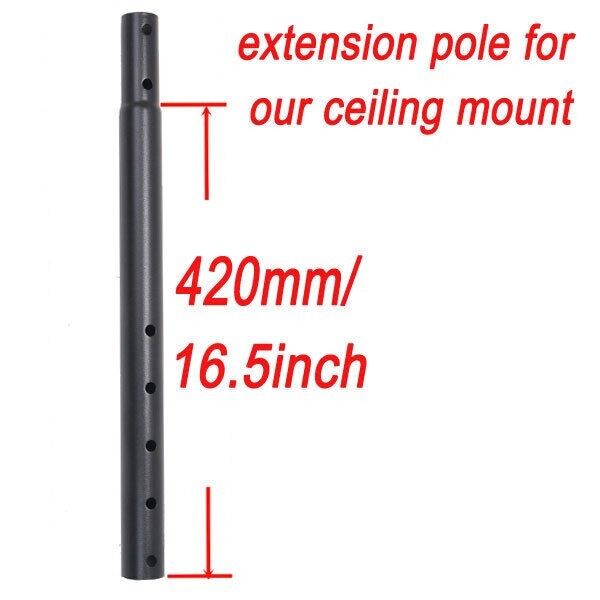 16.5" Height Adjustable Extension Pole for LED TV Wall Ceiling Mount Bracket M26