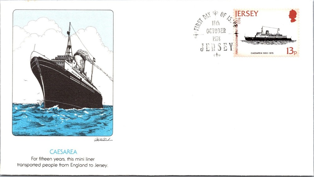 Jersey 1978 FDC - Caesarea - J8833
