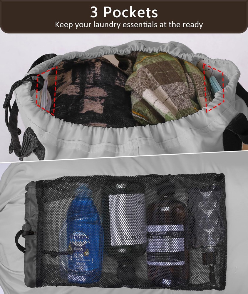 Laundry Bag Backpack Laundry Bag with Straps College Laundry Backpack Extra L