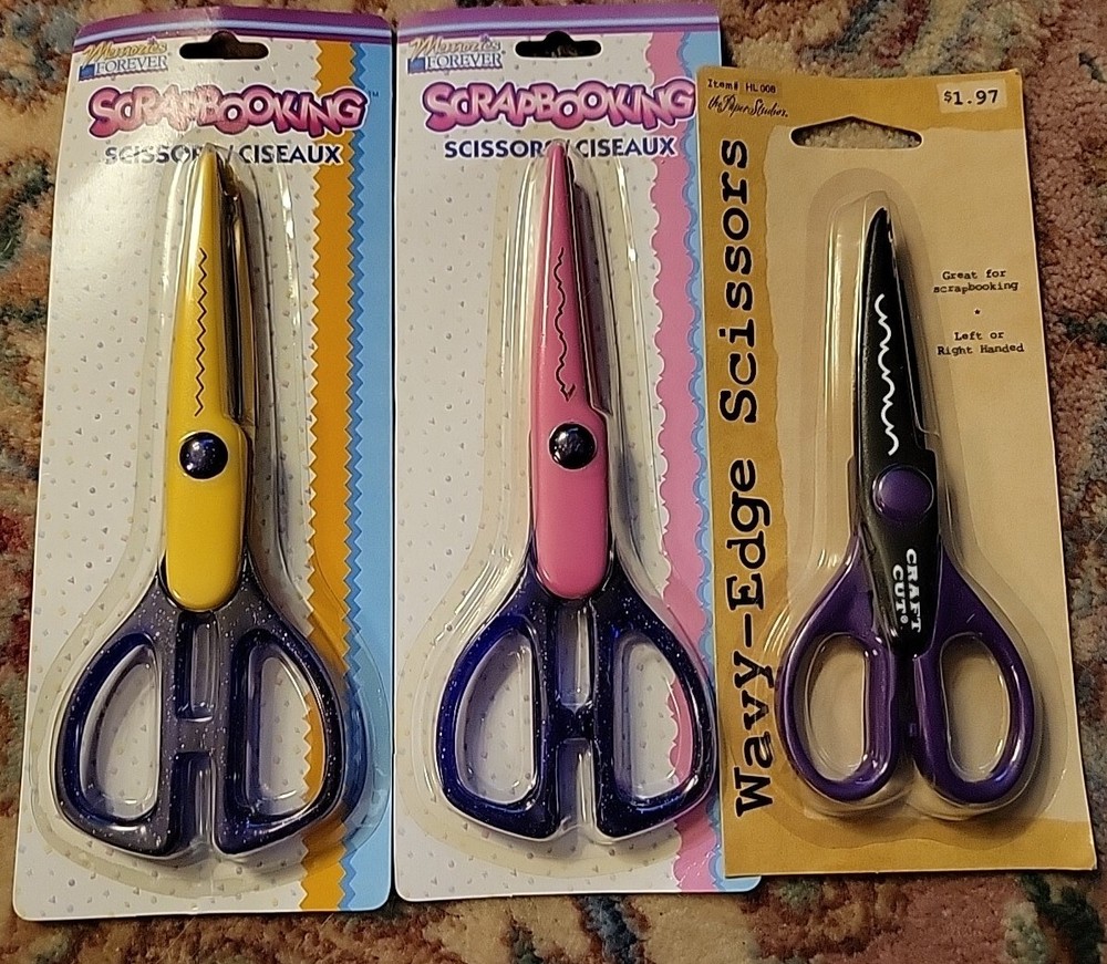 3 New Decorative Edging Scissors For Scrapbooking
