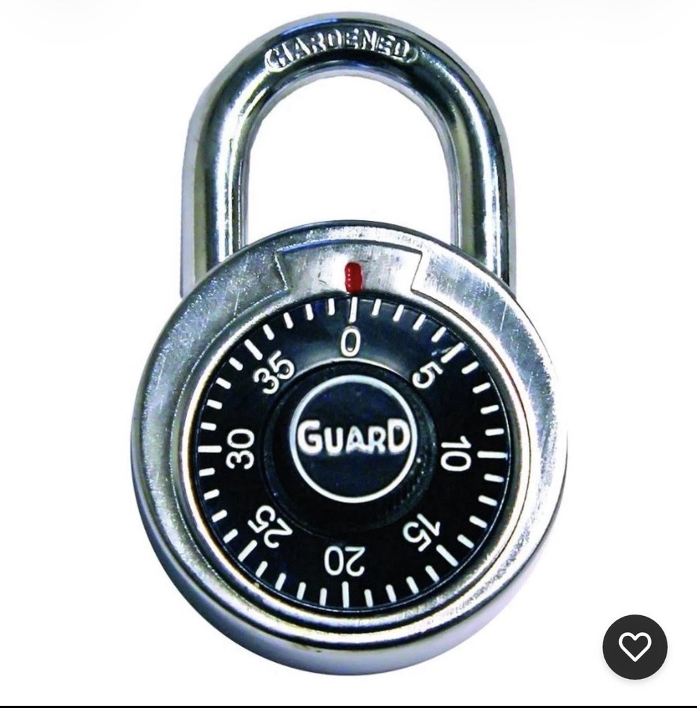 Guard Combination PADLOCK School Locker Keyless Lock Code Number Dial Gym Bike