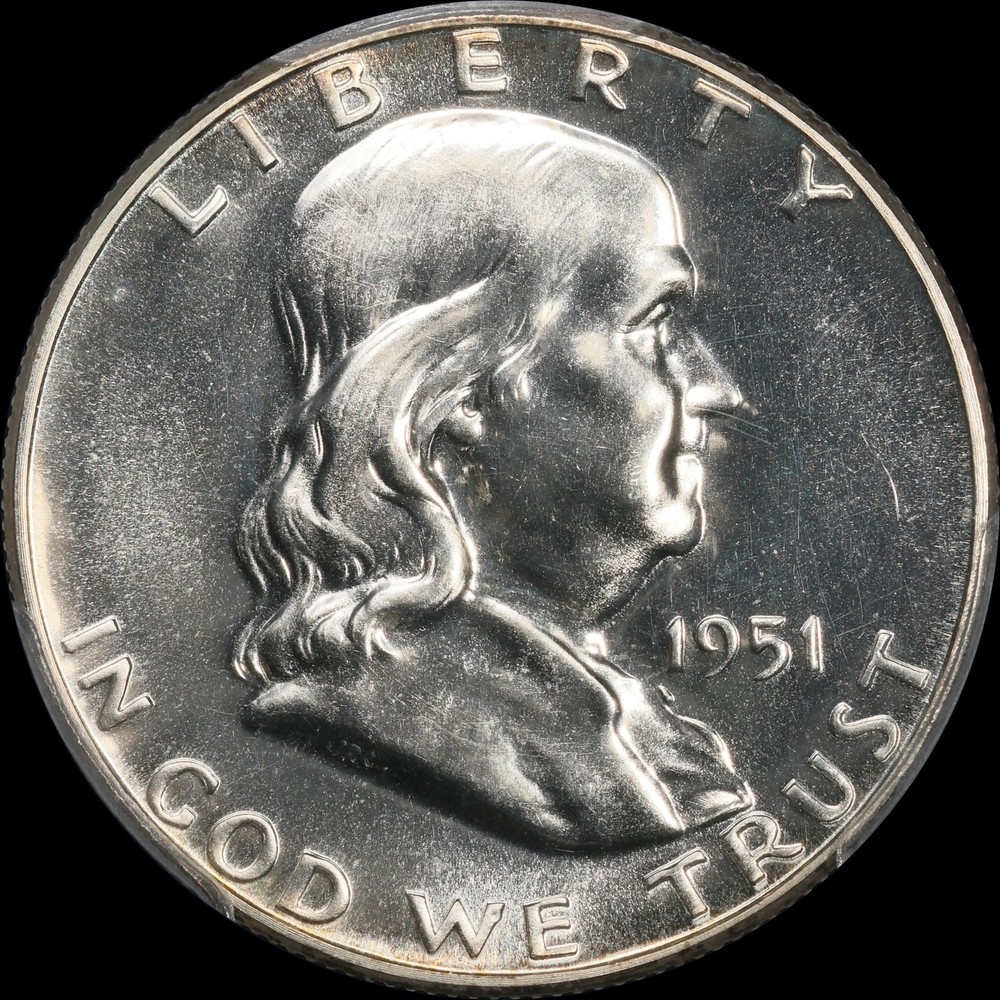 1951 Proof Franklin Half Dollar 50c PCGS PR64