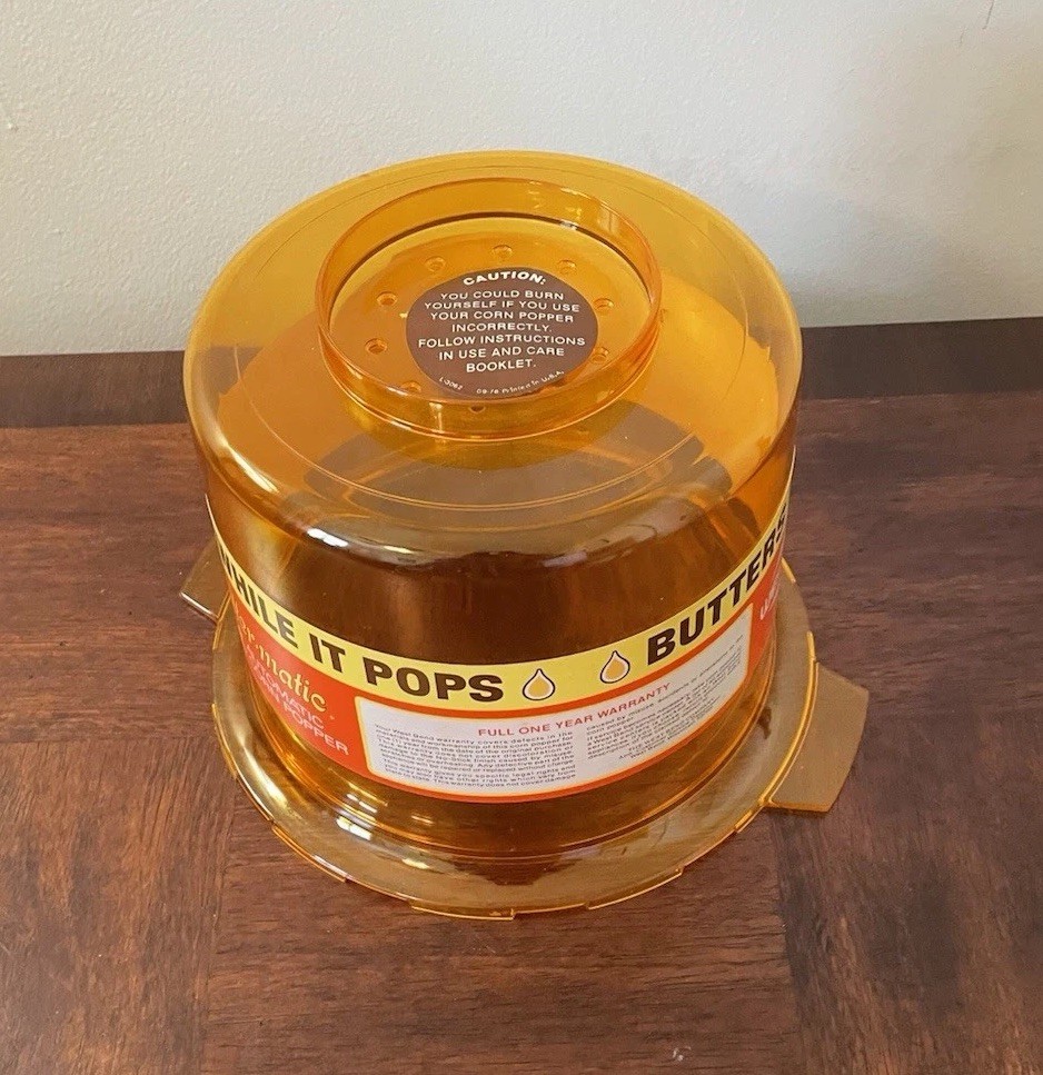 West Bend Buttermaric 4 Quart Automatic Corn Popper #25467 Replacement Lid