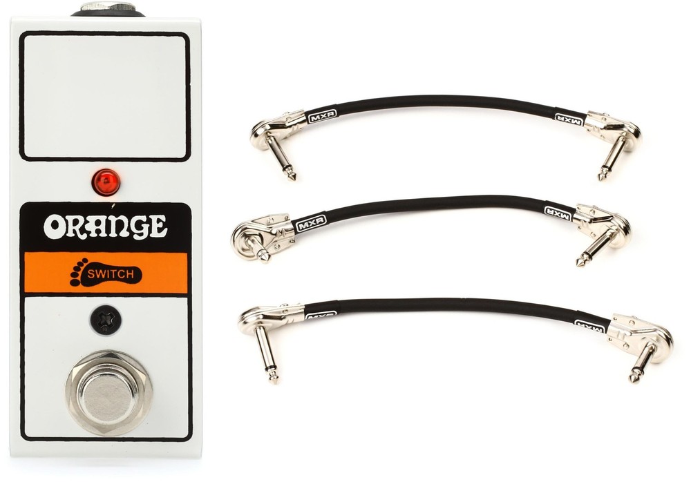 Orange FS-1 Mini Single-button Footswitch + MXR 3PDCP06 Value Bundle