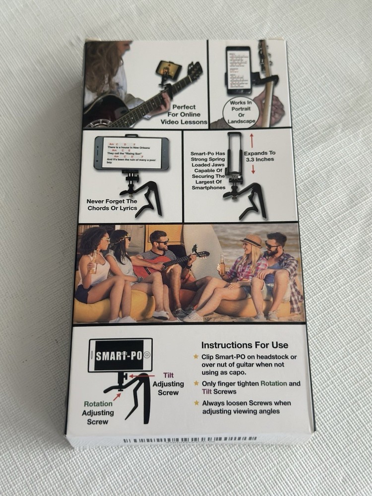 Smartphone Guitar Capo Holder for iPhone & Android