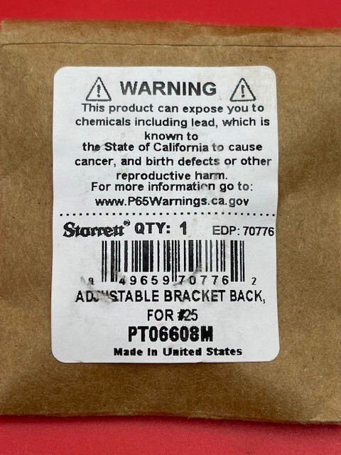 Starrett PT06608M Adjustable Bracket for 25 Series Dial Indicators 1/4-20 Thread