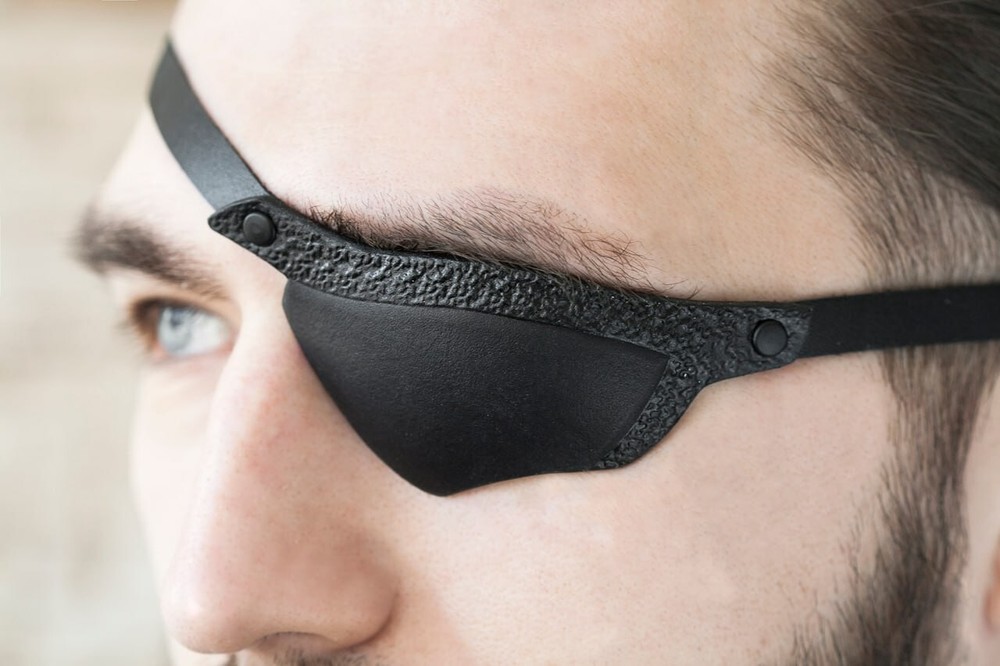 Leather Eye Patch, Eye Patch, Slim Eye Patch, Unisex Eye Patch, One Eye