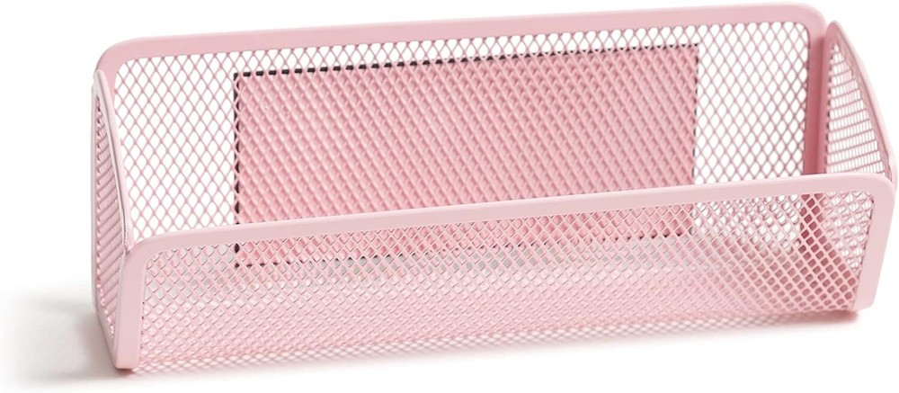 U Brands Blush Mesh Locker Organization Kit, Includes Magnetic Cup, Folding