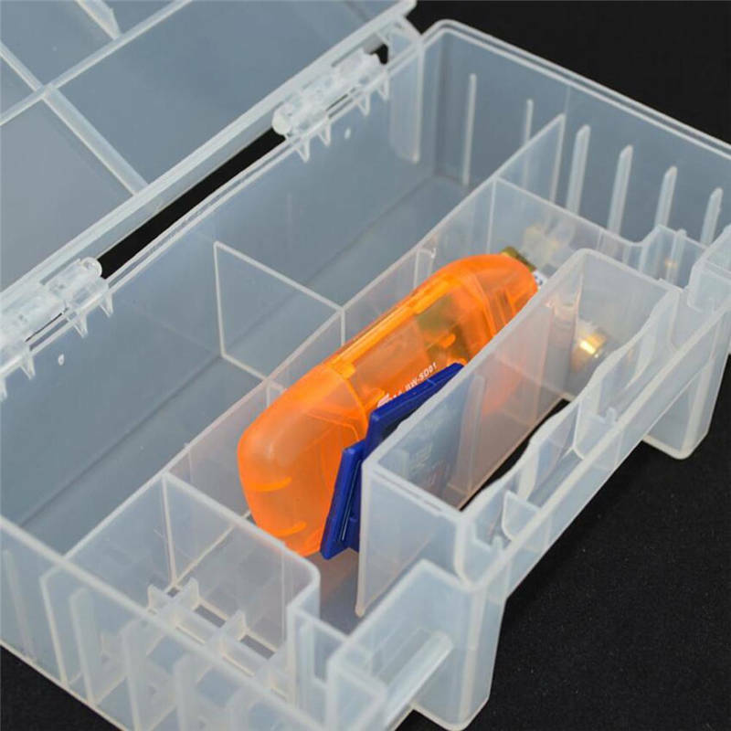 Plastic Battery Box Storage Case Holder Organizer Portable for AA AAA Batteries